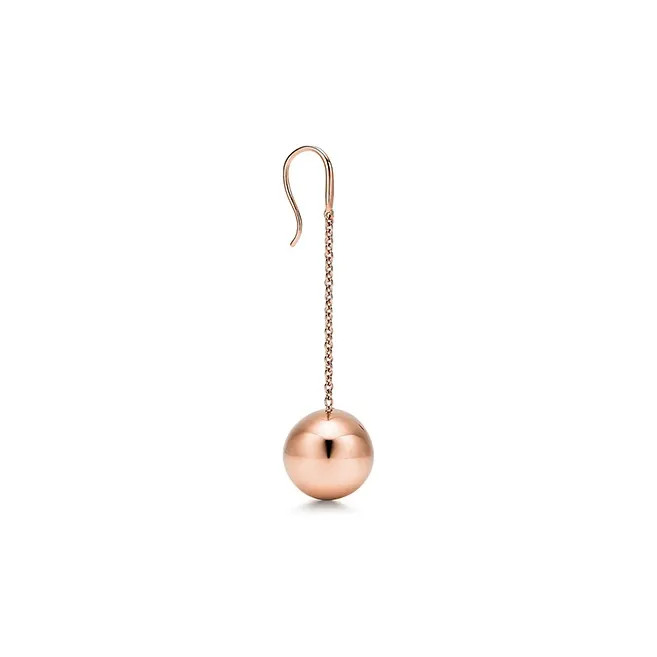 TIFFANY & CO. HardWear Collection K Gold Earrings Women's Rose Gold-1