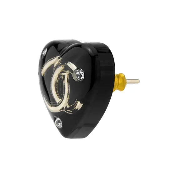 CHANEL 1986-1988 Cc Heart Earrings-1