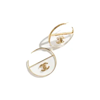 CHANEL Earrings Women's Gold