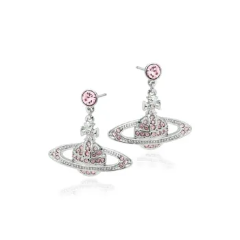 Vivienne Westwood Mini Bas Relief Drop Earrings Women's Pink