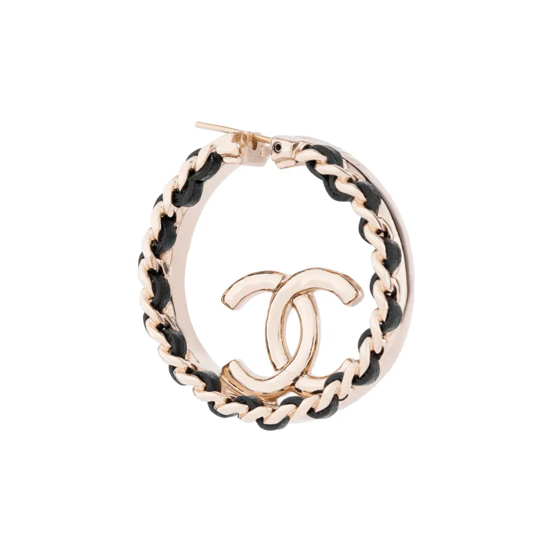 CHANEL Earrings Women's Gold, Black-2