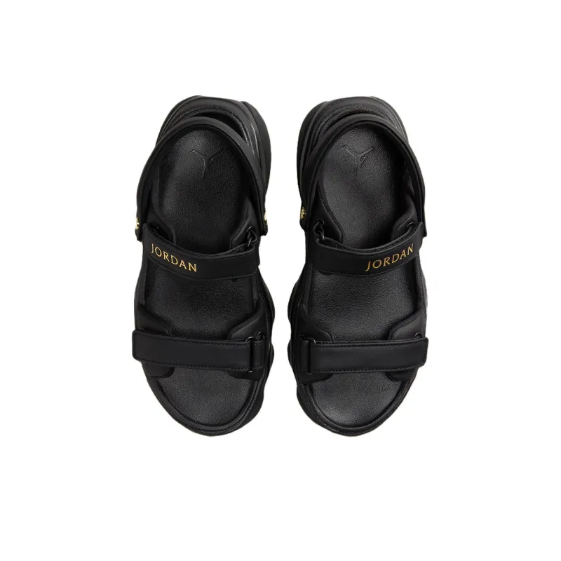 JORDAN Deja Black Metallic Gold Women's-2