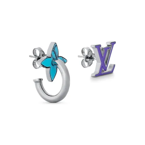 LOUIS VUITTON Earrings Unisex Blue