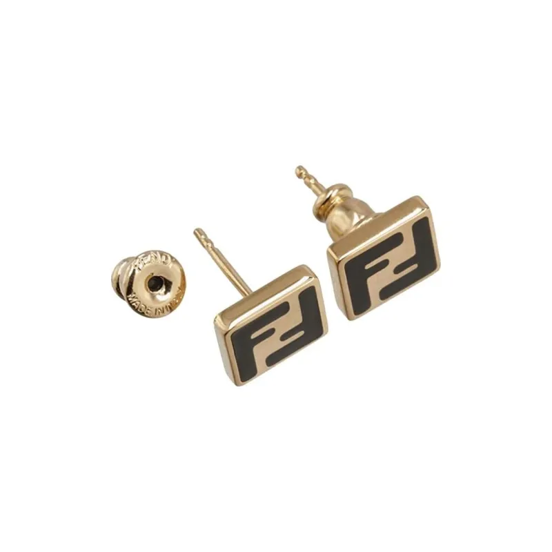 FENDI Forever Logo Earrings-1