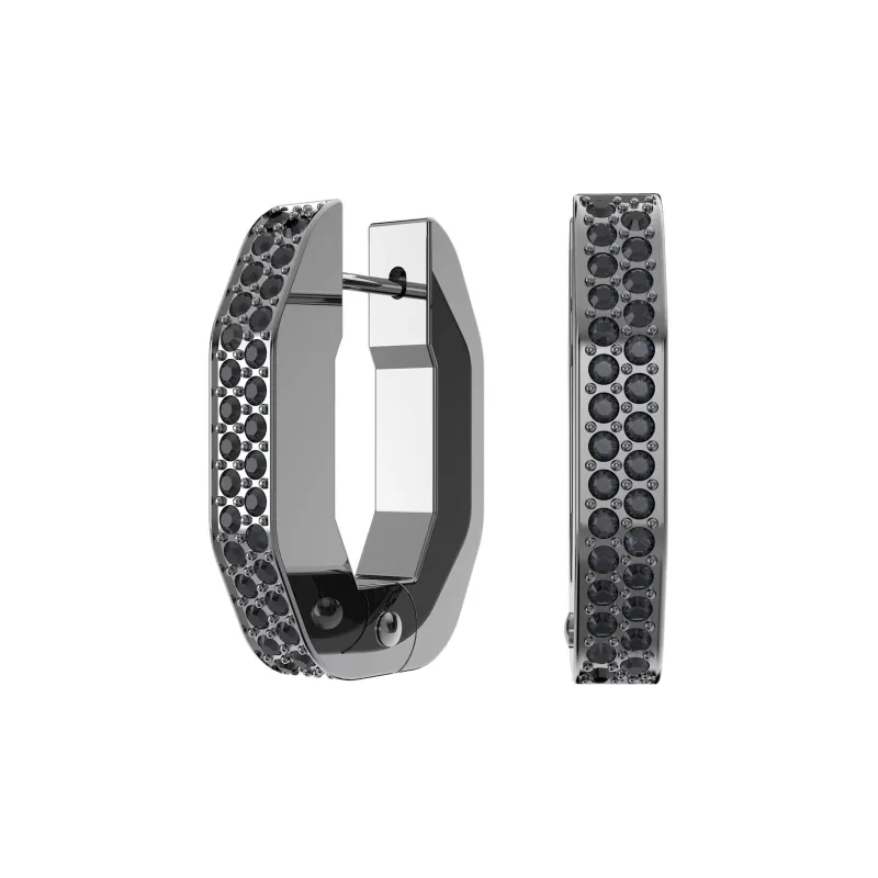 Swarovski Dextera Earrings Women's Black-1