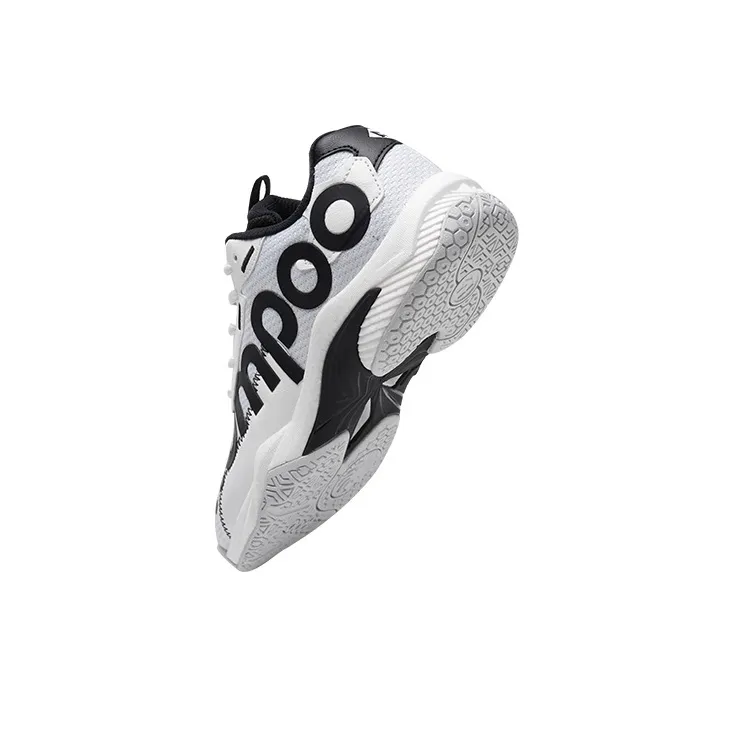 KUMPOO D72PRO Cushioning, Waterproof, And Breathable Coverage Support Badminton Shoes Unisex Black White-3