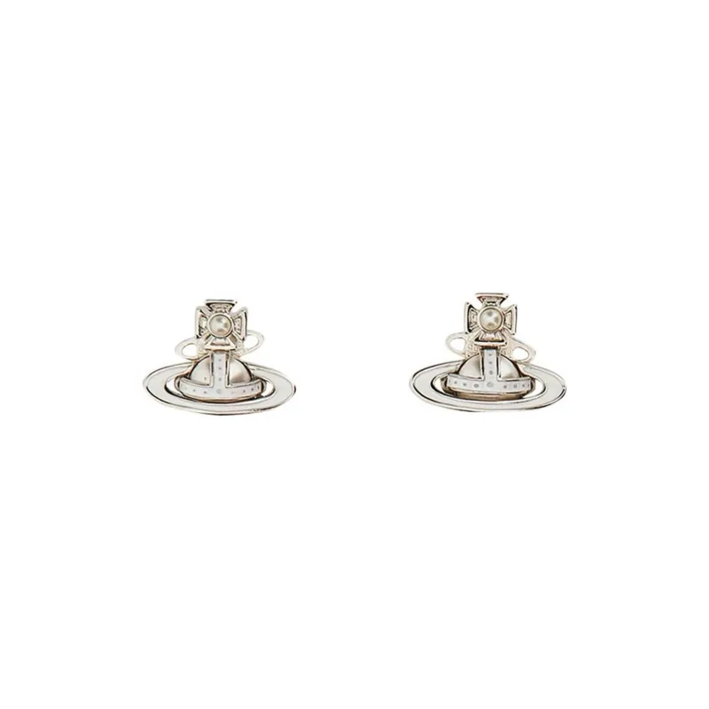 Vivienne Westwood Orb Plaque Embellished Earrings-0