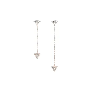 Swarovski Rose Gold Tone Plated Earrings Women's Rose Gold