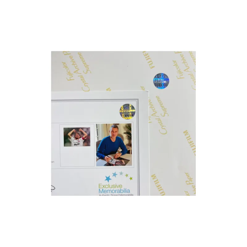 EM Martini, Autographed AC Beige Blue Photo Includes Certification Certificate, Outer Frame Size 38.6x48.6cm-2