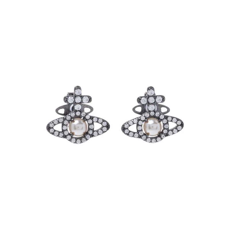 Vivienne Westwood Brass Earrings Women's Silver-1