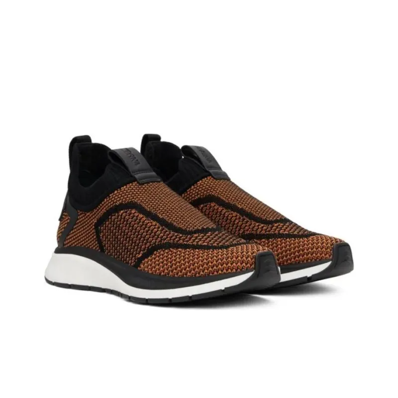 Zegna TECHMERINO™ Low Top Casual Shoes Men's Orange-2