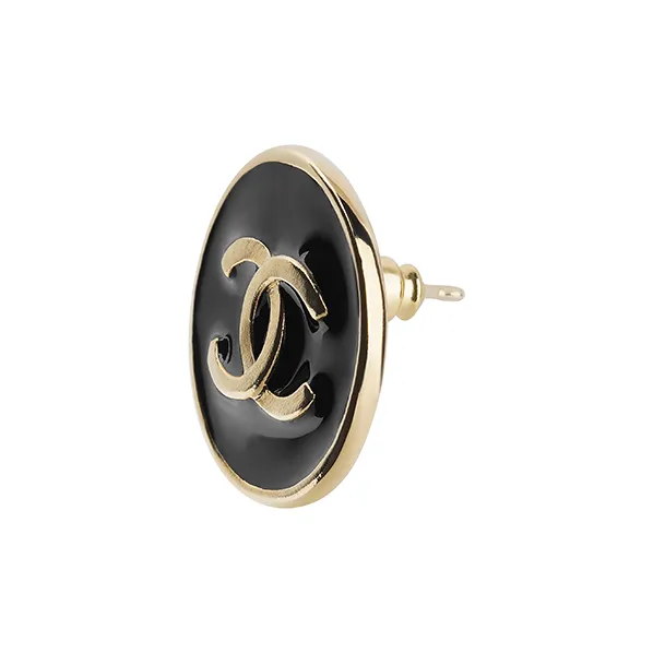 CHANEL 2003 Button Clip on Earrings-1