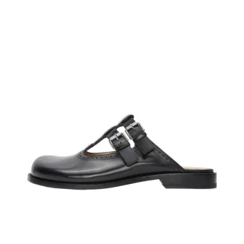 LOEWE Campo Closed Toe Slippers Men's Black