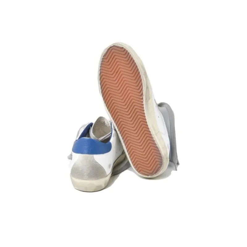 Golden Goose Super Star Low Top Stylish Skateboarding Shoes Men's White Vintage Version-4