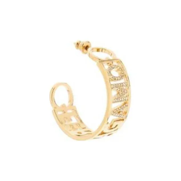 Ferragamo Logo-plaque Hoop Earrings-2