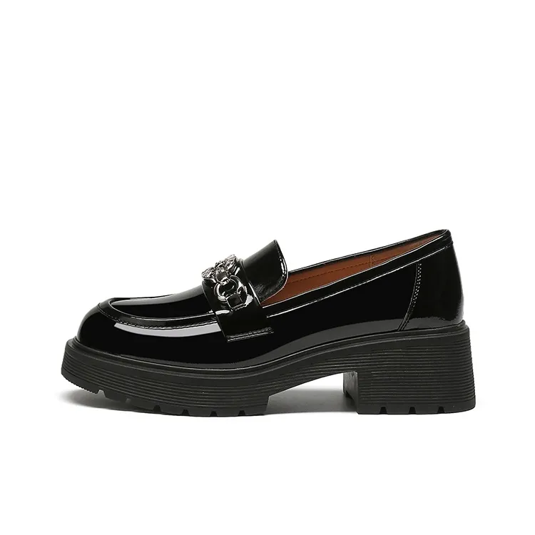 DAPHNE Loafers Women's Black/Beige-0