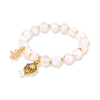 Moon Jewelry Colored Glaze Jade Bracelets Women's