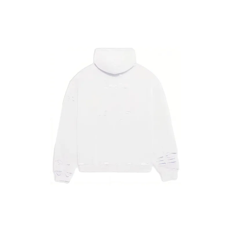 Balenciaga Caps Destroyed Oversize Fit Hoodie-1