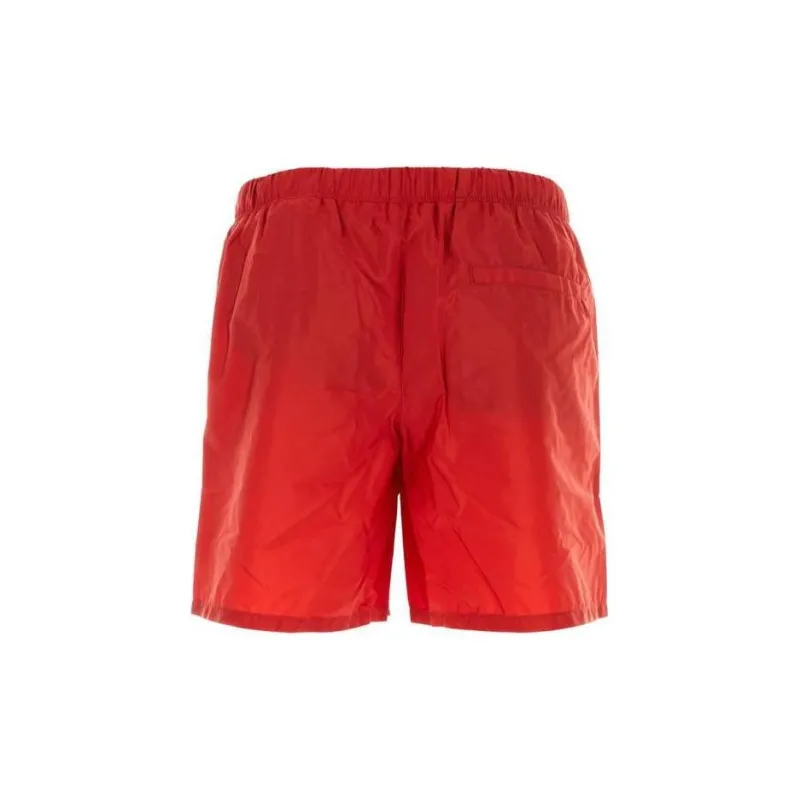 PRADA Triangle-Logo Mid-Rise Swim Shorts-1