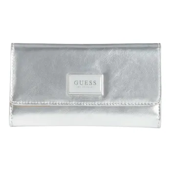 GUESS Artificial Leather Clutch Women's Metallic Silver