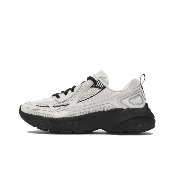 FILA FUSION CRED Leader Cushioning Anti Slip And Wear Resistant Low Top Casual Running Shoes Women's Micro White Black