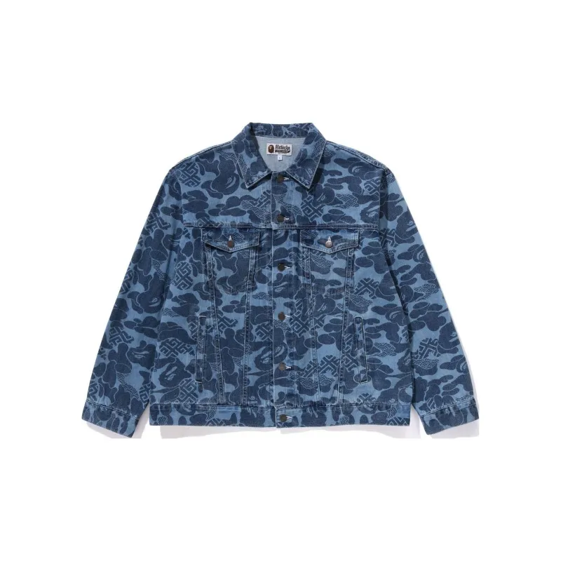 A BATHING APE Asian Camouflage Limited Collection Denim Jacket 