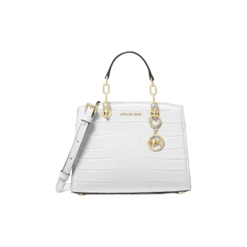 MICHAEL KORS Cynthia Cow Leather Handbag Shoulder Bag Crossbody Bag Extra Small Women's White