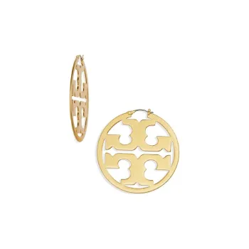 TORY BURCH Brass Earrings Women's Gold
