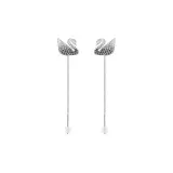 White Gold-Plated/Black