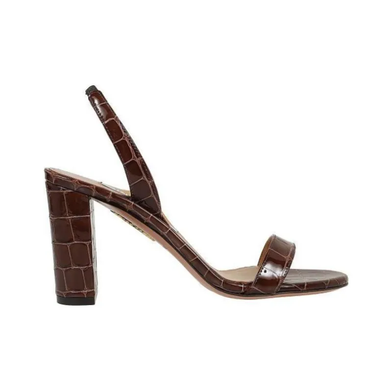 AQUAZZURA So Nude 85mm Leather Sandals-1