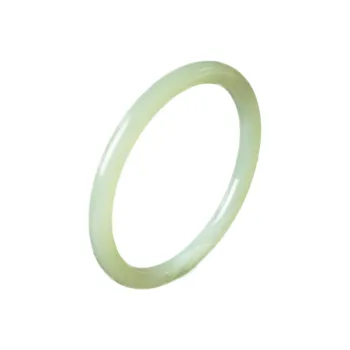 South Asia Jade Bangles Pale Greenish White Jade Women's