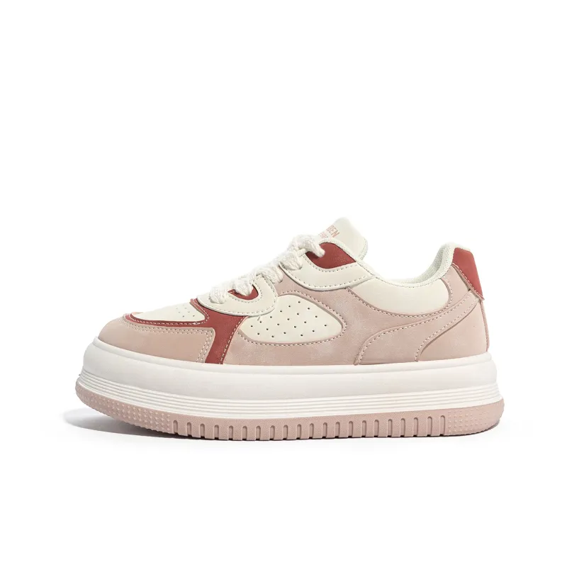 Humanism 1986 Wear-Resistant Lightweight Breathable Supportive Height Increasing Low-Top Skateboard Shoes Women's-7