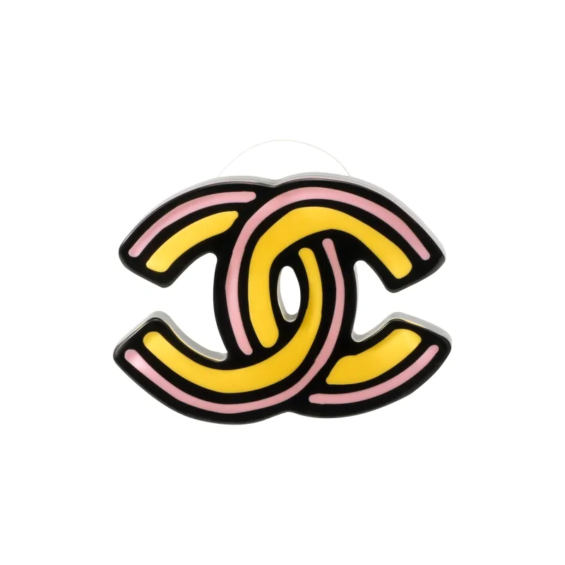 CHANEL Resin Earrings Women's Pink-1