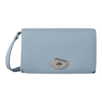 Mulberry Glossy Leather Shoulder Bag Crossbody Bag Wallet Women's Poplin Blue