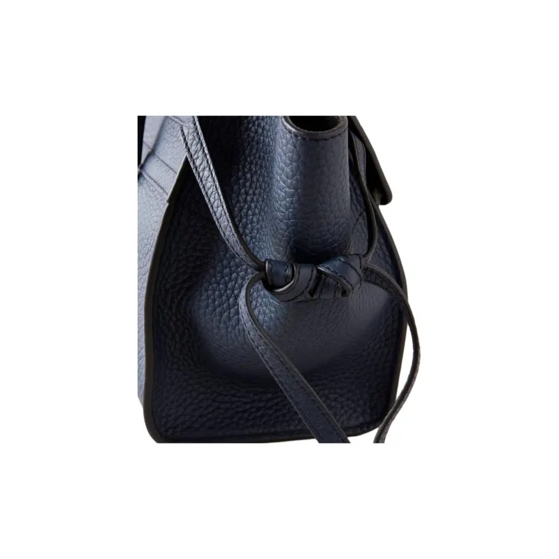 Mulberry Textured Leather One Shoulder Handbags Small Size Women's Night Sky-3