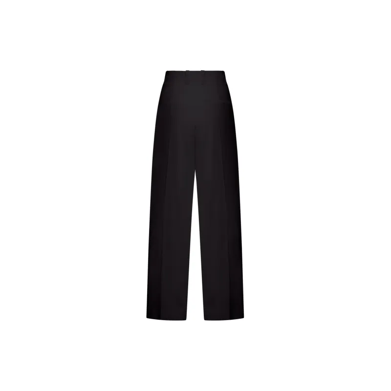 Bottega Veneta High-Rise Straight Leg Trousers-1