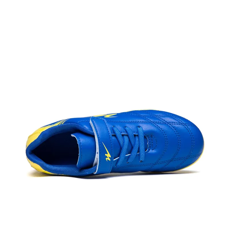 Binary Breathable Coverage Support Lightweight Rebound Soccer Shoes Women's Blue-2