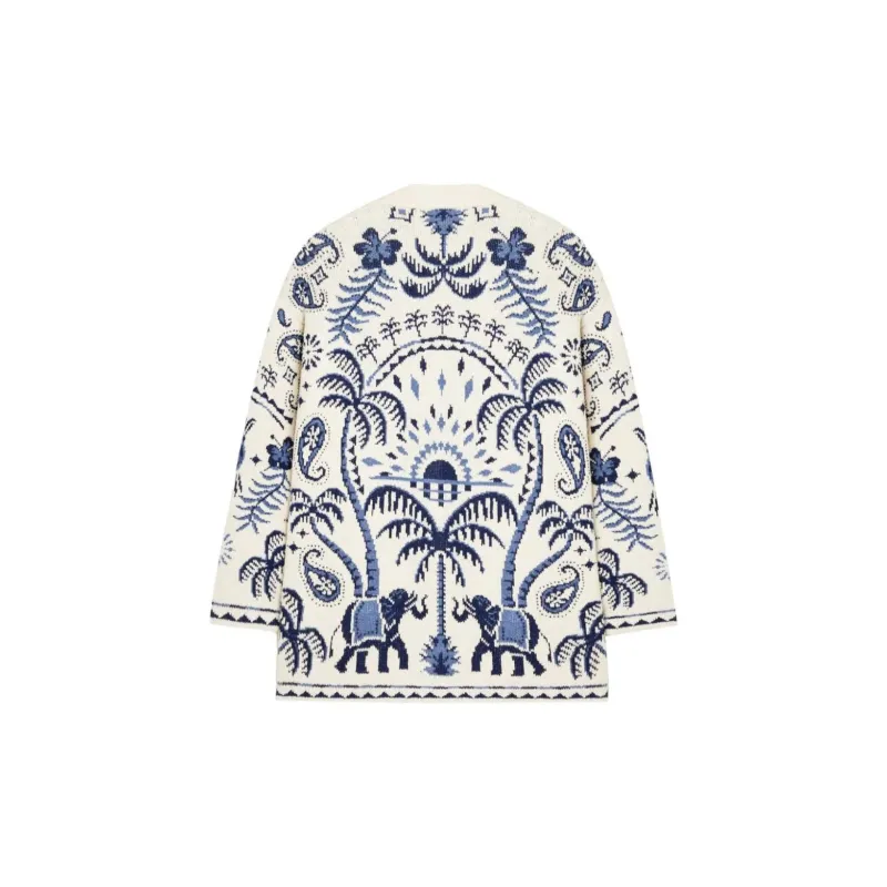 Alanui Lush Nature Foulard Cardigan-1