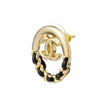 CHANEL Earrings Women's Gold