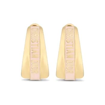 DIOR Earrings Women's Gold/Pink