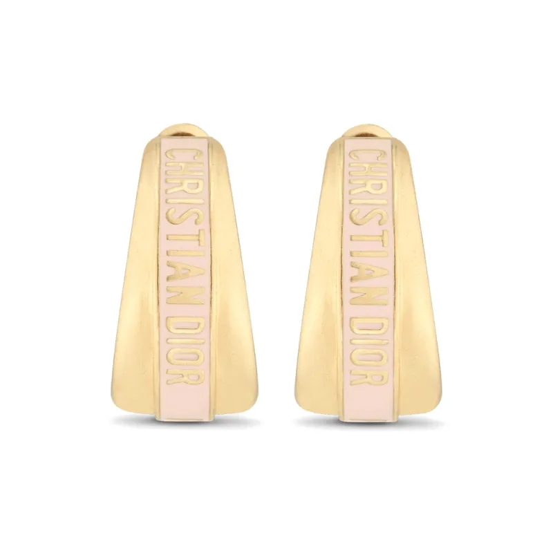 DIOR Earrings Women's Gold/Pink-0