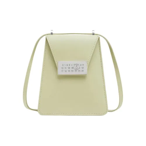 MM6 Maison Margiela Calfskin Crossbody Bag, Shoulder Bag Mini Women's Aloe Vera Green