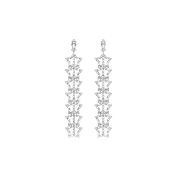 Swarovski Stella Earrings Women's Silver