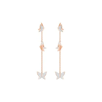 Swarovski Artificial Crystal Earrings Women's Rose Gold
