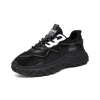 Dignitaries Abrasion Resistant Breathable Height Increasing Low Top Chunky Sneakers Men's