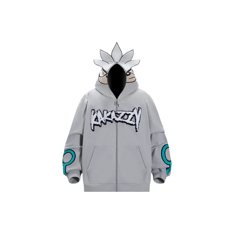 KAKAZZY Sweatshirts Unisex Gray-3