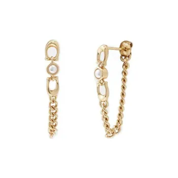 COACH Earrings Women's Gold