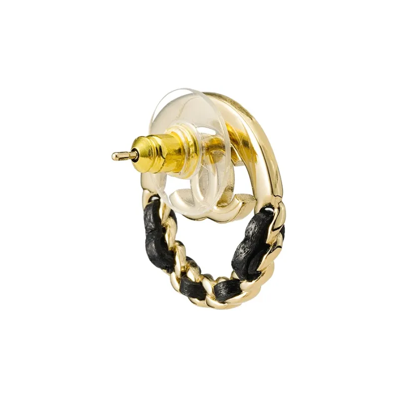 CHANEL Earrings Women's Gold-2