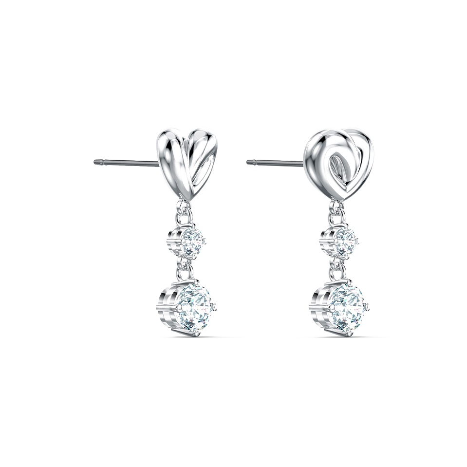 ★大人気★【SWAROVSKI】 Lifelong Heart RoseGold Earrings★ 61pG3kq4gCL.jpg