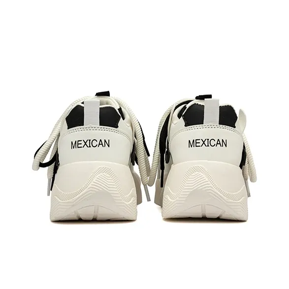 MEXICAN Anti Slip Wear Resistant Mid Top Chunky Sneakers Women's-13